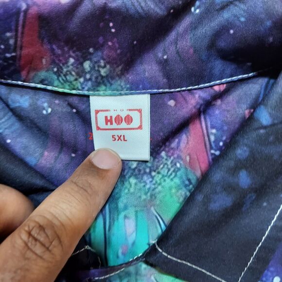 Aliens & Terminator 2 Shirt Graphic Men's 5XL Button Down Short Sleeve - Picture 3 of 6